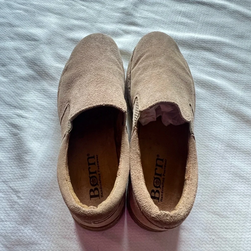 Born‎ Beige Suede Loafers